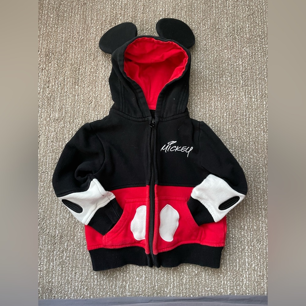 Disney Park Toddler Boy Zip Up Hoodie GUC